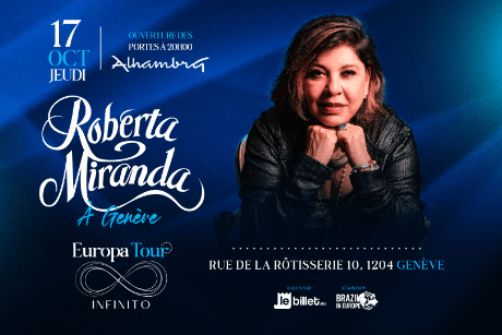 ROBERTA MIRANDA À GENÈVE – UN SHOW INÉDIT AU ALHAMBRA !