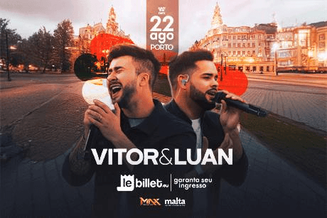 VITOR & LUAN — AO VIVO NO PORTO  tour europa Vitor & Luan Sucesso do Spotify chega a Portugal