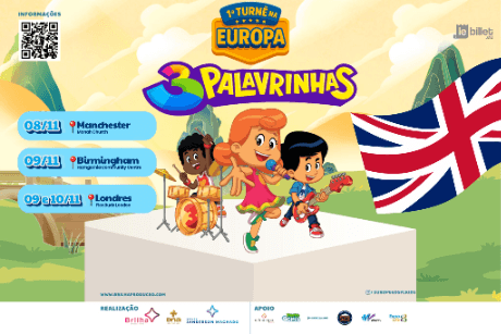 3 PALAVRINHAS pela 1ª vez na Europa (LONDRES - UK)