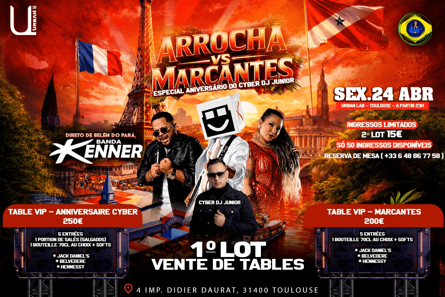 Arrocha vs Marcantes Especial aniversário do Cyber DJ Junior