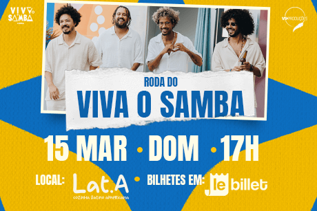 Roda do Viva o Samba no Lat.a