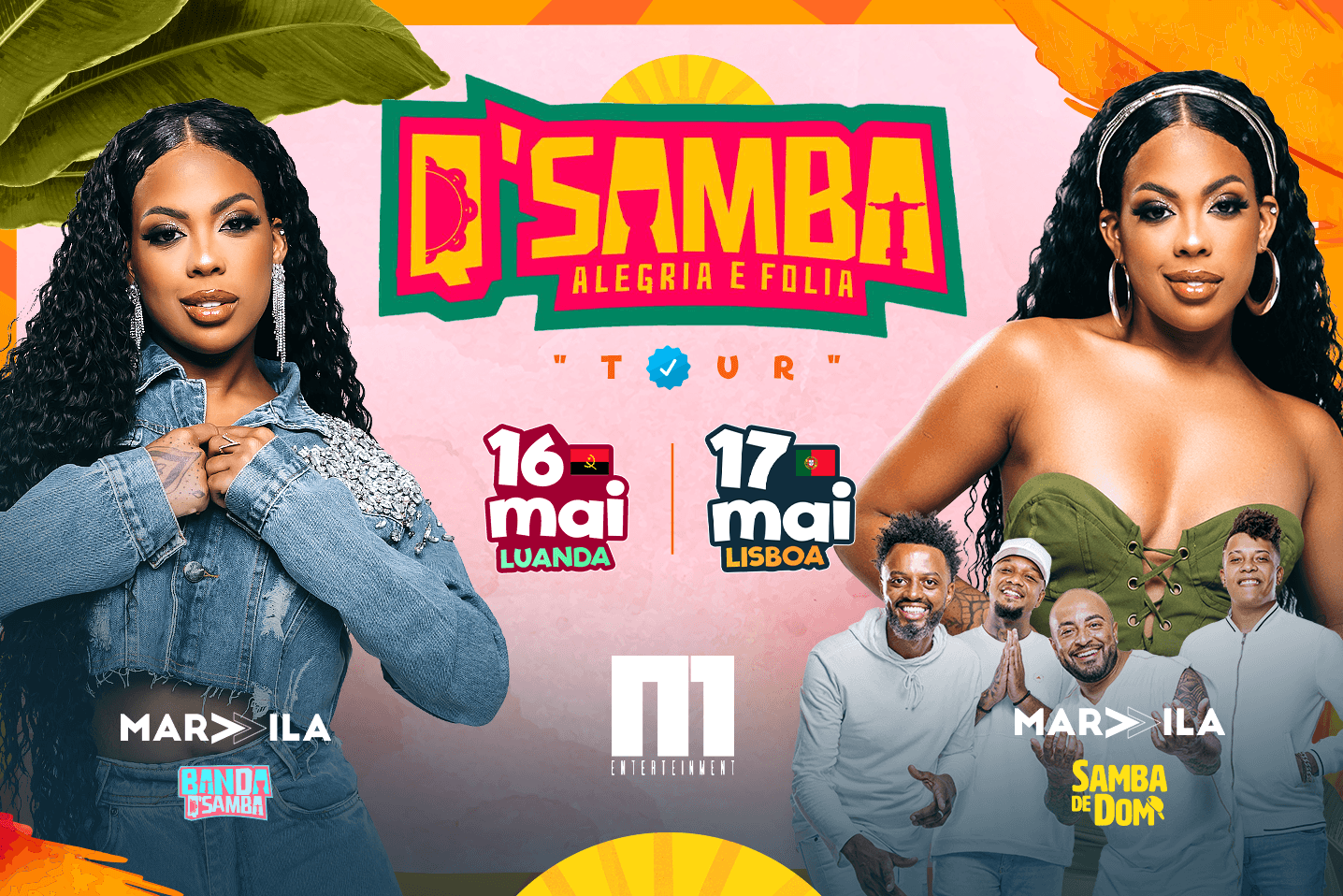 Tour Qsamba A maior experiencia de samba entre lisboa e luanda