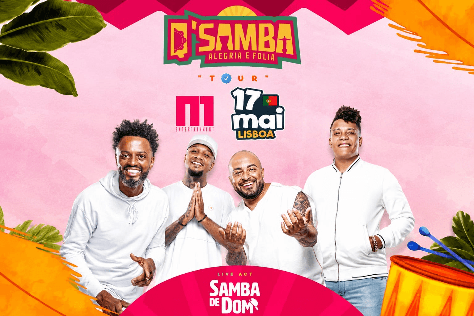 Tour Qsamba A maior experiencia de samba entre lisboa e luanda