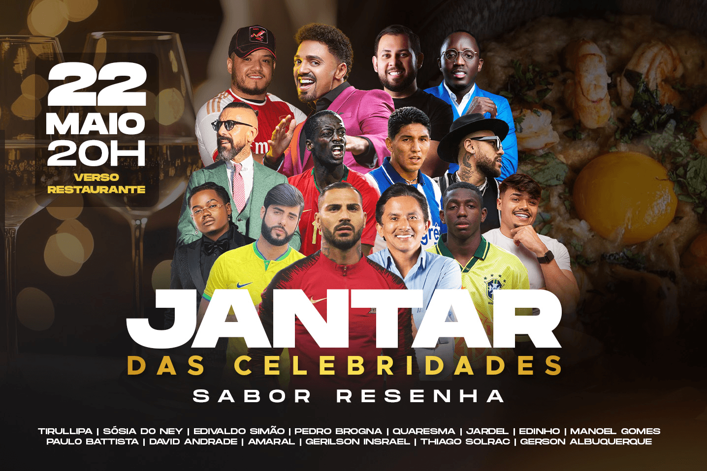 Jantar das Celebridades Sabor Resenha