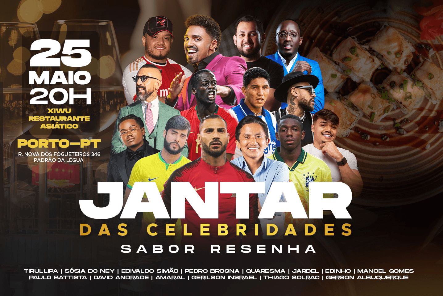 Jantar das Celebridades Sabor Resenha