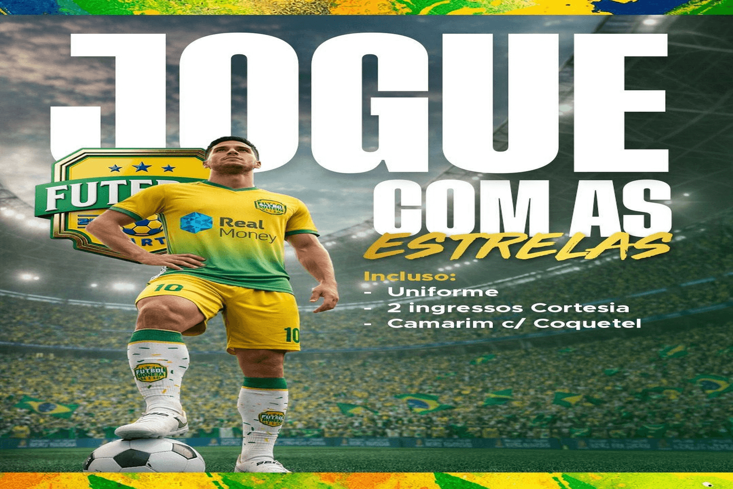 Jogue com as estrelas E seja uma também