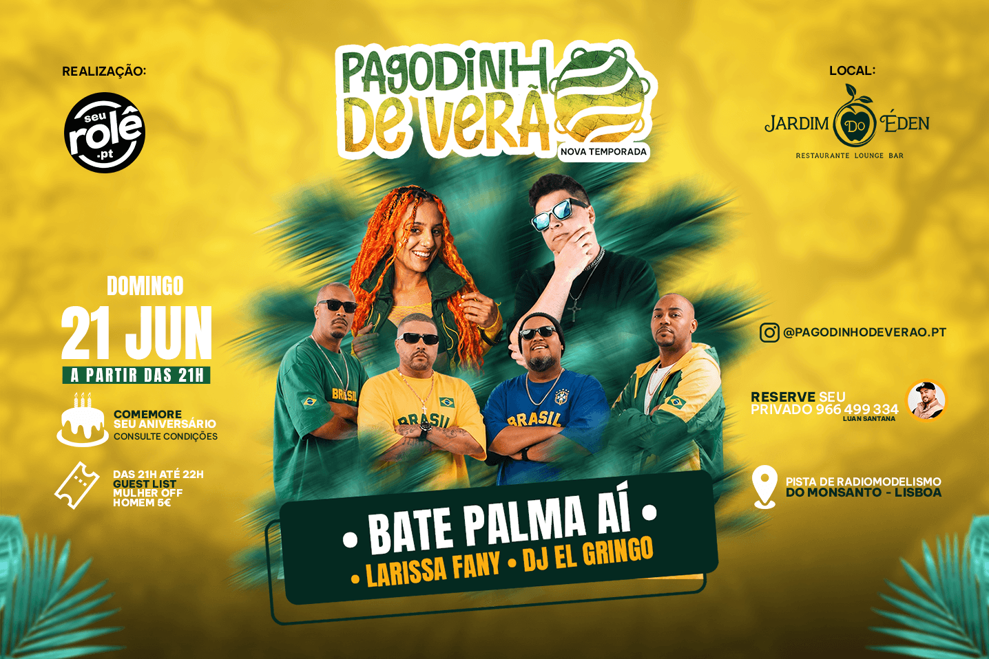 Pagodinho de Verão 2026 O melhor Pagode Open Air de Lisboa