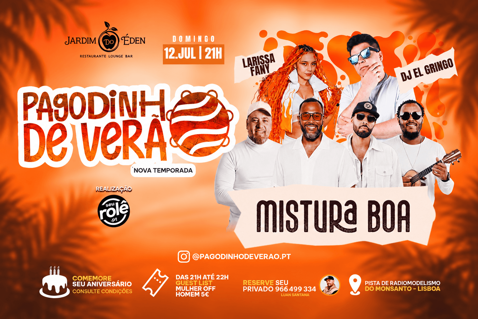 Pagodinho de Verão O melhor Pagode Open Air de Lisboa!!