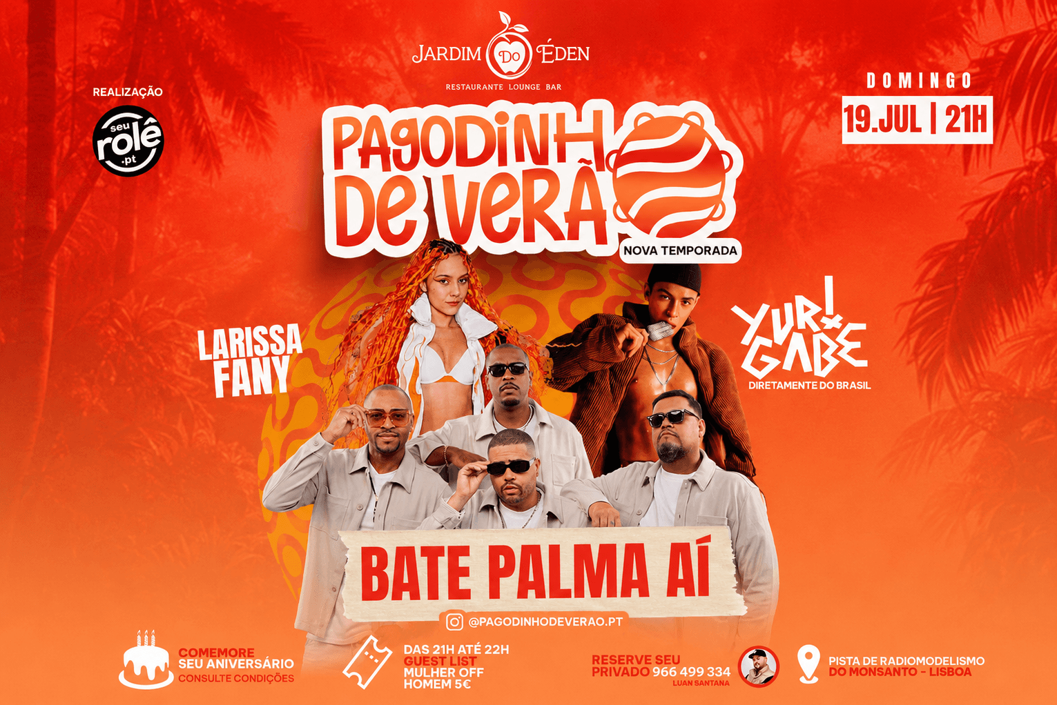 Pagodinho de Verão O melhor Pagode Open Air de Lisboa!!