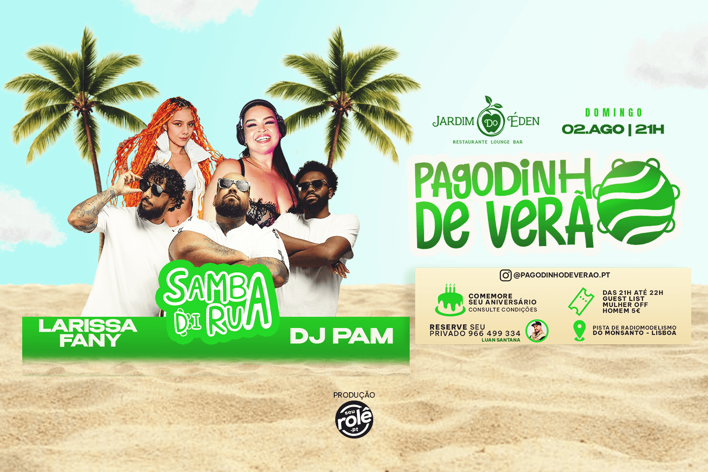 Pagodinho de Verão O melhor pagode a céu aberto de Lisboa
