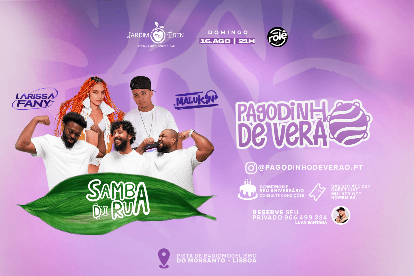 ------------------------------------------- O melhor pagode open air de Lisboa!