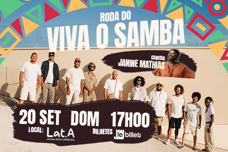 Roda do Viva o Samba no Lat.a Convida Janine Mathias