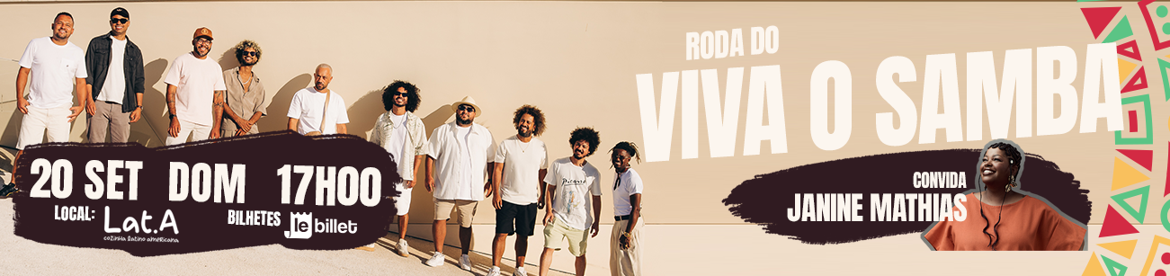 Roda do Viva o Samba no Lat.a Convida Janine Mathias
