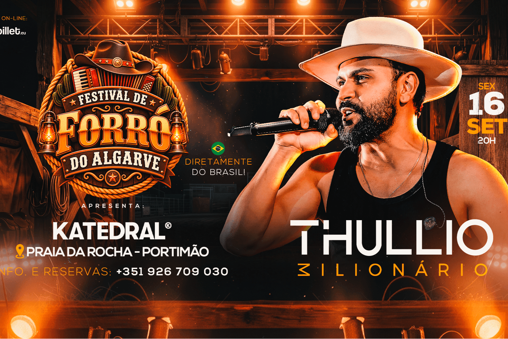 FESTIVAL DE FORRÓ DO ALGARVE - THULLIO MILIONÁRIO